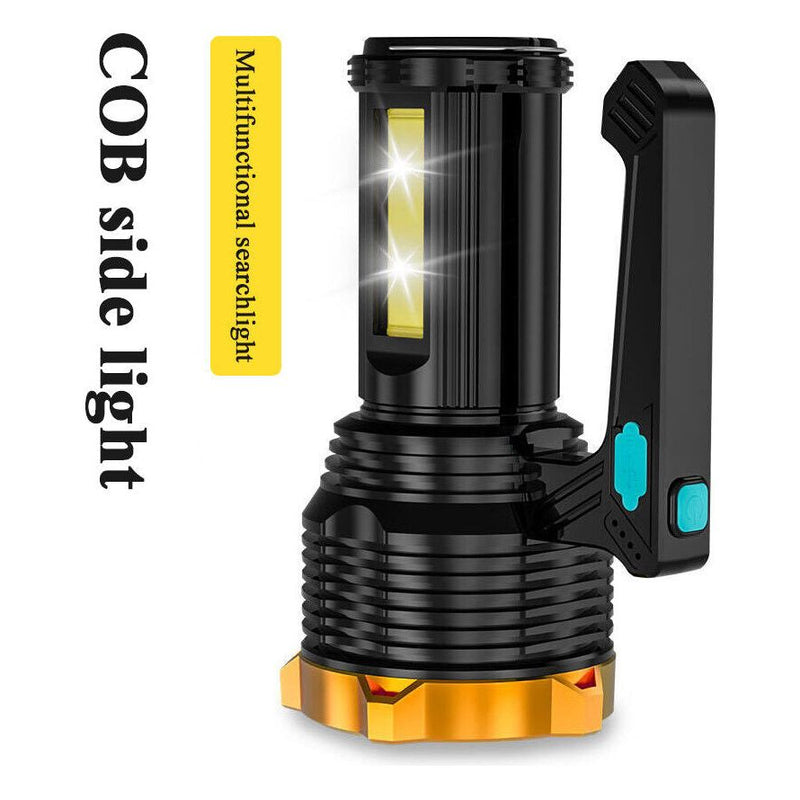 Most Powerful 1200lm LED Flashlight Super Bright Torch Lamp USB Rechargeable