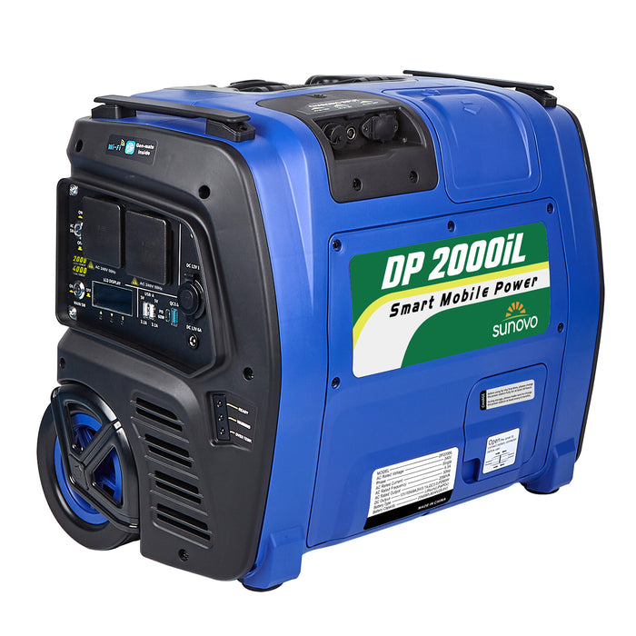 Sunovo 2000W Portable Power Station – Solar Inverter Generator