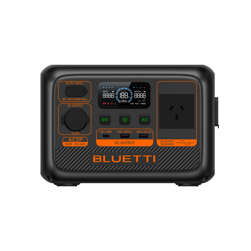 BLUETTI AC2P Portable Power Station | 300W 230.4Wh | Ultra-Lightweight &amp; Powerful Portable Power Station