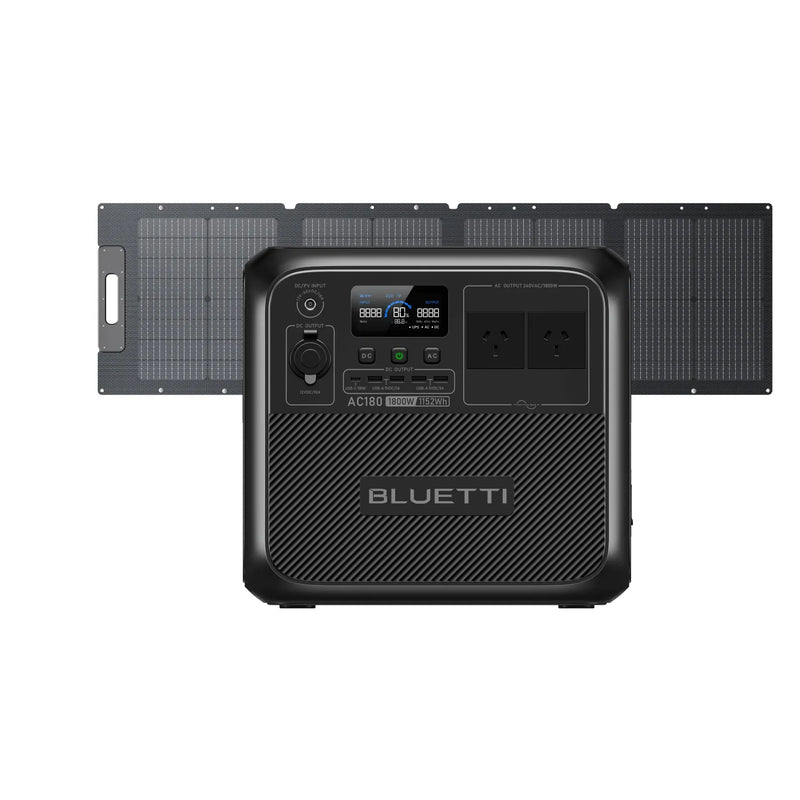 BLUETTI AC180T Portable Power Station | 1,800W 1,433.6Wh | – 1,800W, Dual 716.8Wh LiFePO₄ Batteries | High-Capacity &amp; Fast Charging