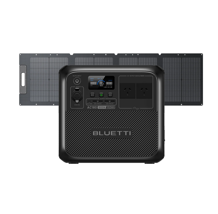 BLUETTI AC180T Portable Power Station | 1,800W 1,433.6Wh | – 1,800W, Dual 716.8Wh LiFePO₄ Batteries | High-Capacity &amp; Fast Charging