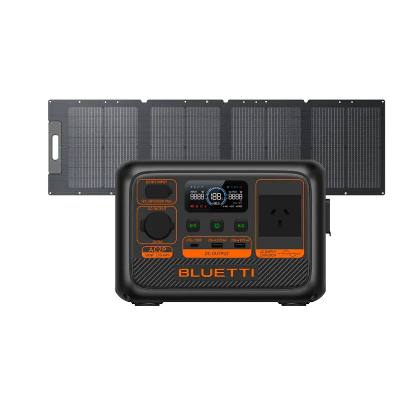 BLUETTI AC2P Portable Power Station | 300W 230.4Wh | Ultra-Lightweight &amp; Powerful Portable Power Station