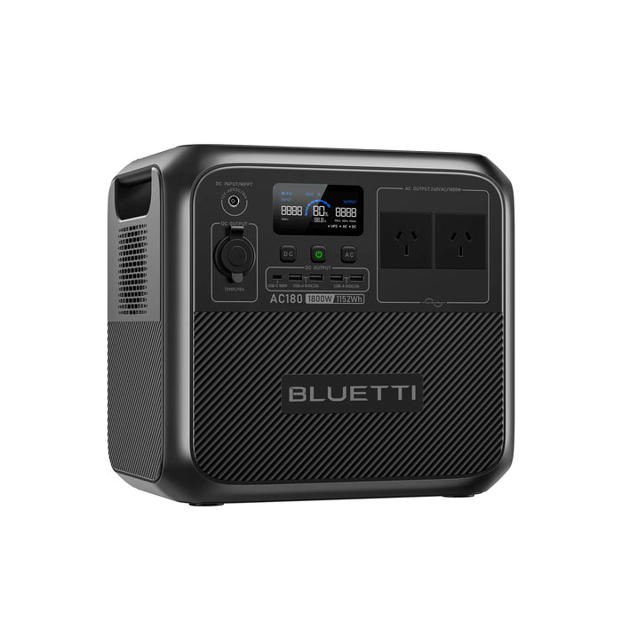 BLUETTI AC180T Portable Power Station | 1,800W 1,433.6Wh | – 1,800W, Dual 716.8Wh LiFePO₄ Batteries | High-Capacity &amp; Fast Charging