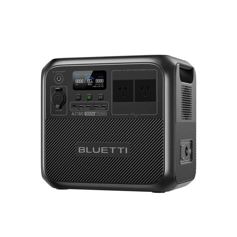 BLUETTI AC180T Portable Power Station | 1,800W 1,433.6Wh | – 1,800W, Dual 716.8Wh LiFePO₄ Batteries | High-Capacity &amp; Fast Charging