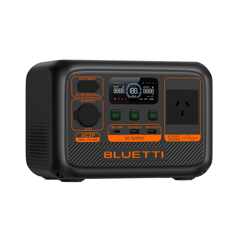 BLUETTI AC2P Portable Power Station | 300W 230.4Wh | Ultra-Lightweight &amp; Powerful Portable Power Station