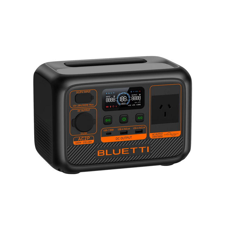 BLUETTI AC2P Portable Power Station | 300W 230.4Wh | Ultra-Lightweight &amp; Powerful Portable Power Station