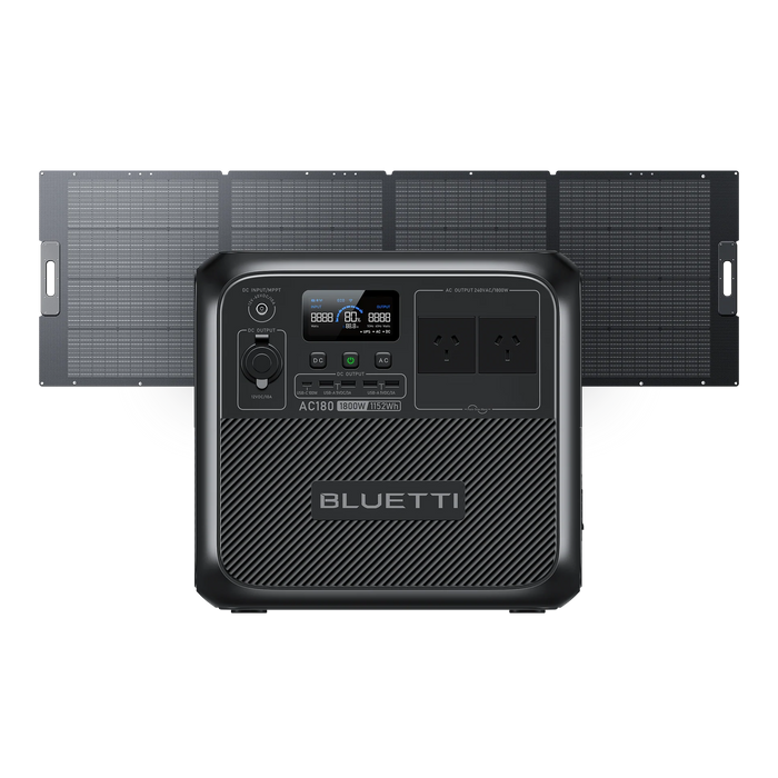 BLUETTI AC180T Portable Power Station | 1,800W 1,433.6Wh | – 1,800W, Dual 716.8Wh LiFePO₄ Batteries | High-Capacity &amp; Fast Charging
