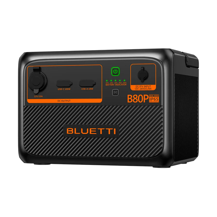 BLUETTI B80P Expansion Battery | 806Wh Bluetti B80P 806Wh Expansion Battery – Reliable, Versatile &amp; Built to Last