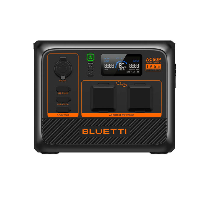 BLUETTI AC60P Portable Power Station | 600W 504Wh – Compact, Durable &amp; Expandable Energy Solution