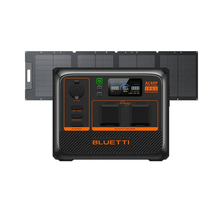 BLUETTI AC60P Portable Power Station | 600W 504Wh – Compact, Durable &amp; Expandable Energy Solution