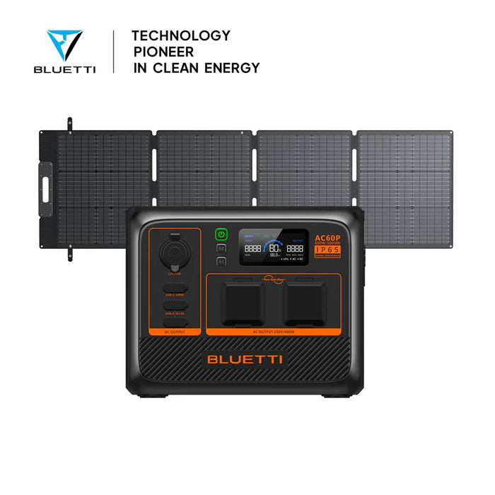 BLUETTI AC60P Portable Power Station | 600W 504Wh – Compact, Durable &amp; Expandable Energy Solution