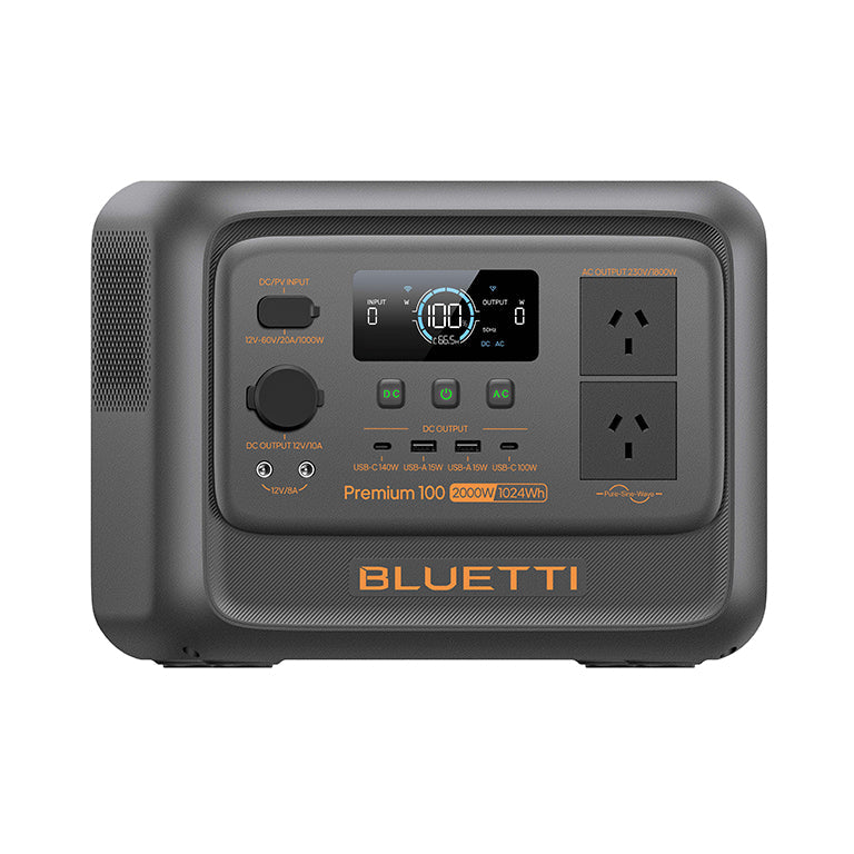 BLUETTI Premium 100 V2 Portable Power Station 1800W 1024Wh LiFePO4 Solar Generator