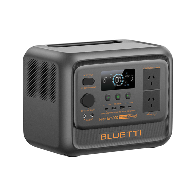 BLUETTI Premium 100 V2 Portable Power Station 1800W 1024Wh LiFePO4 Solar Generator