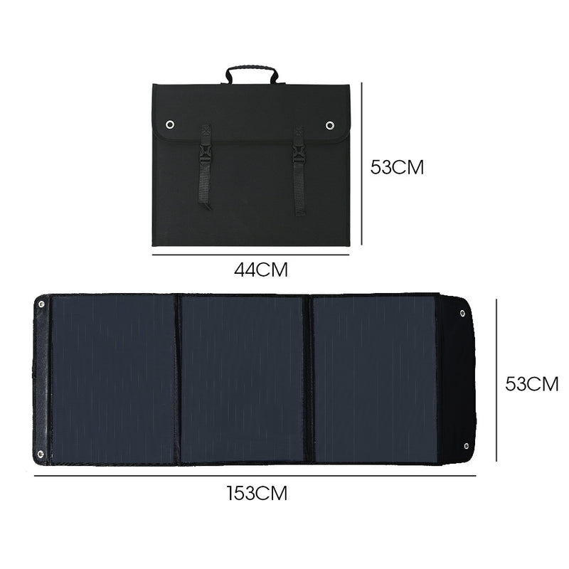 GENPOWER 100W Portable USB Folding Solar Panel – Ultimate Camping Power Solution