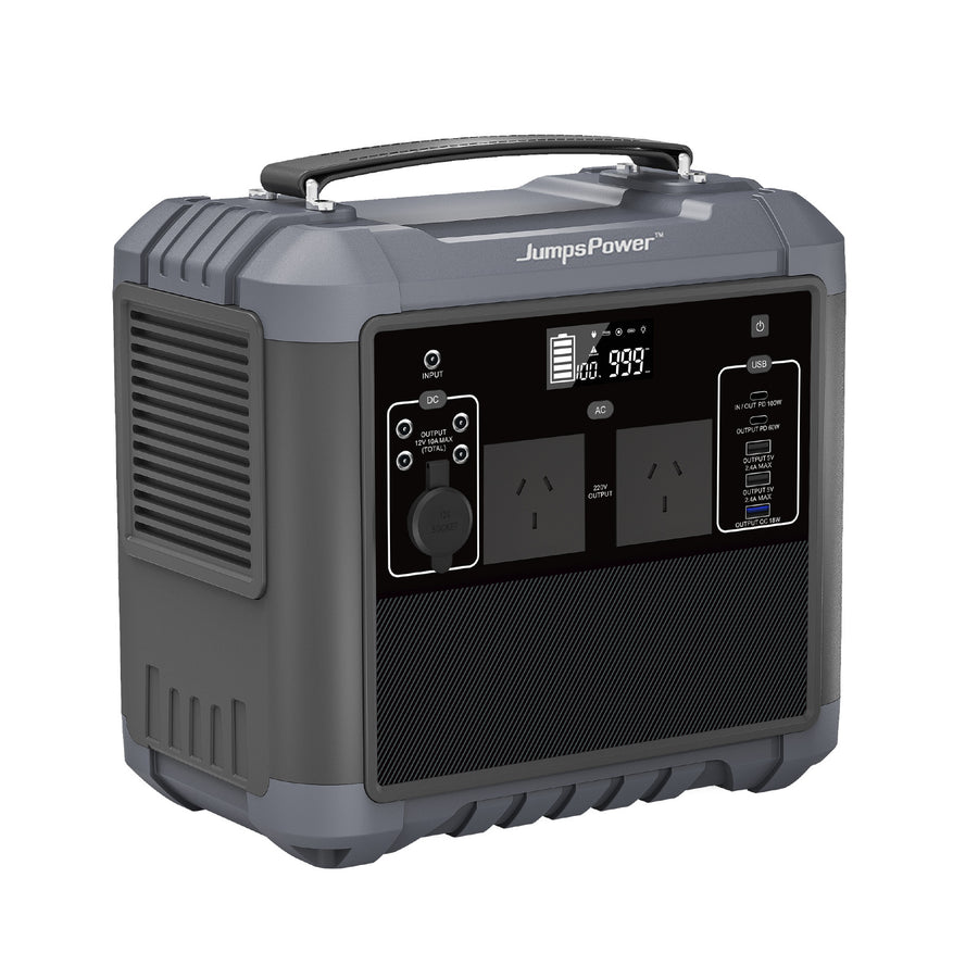 1000W Portable Power Station – JumpsPower 716Wh Battery Charger with LED Light
