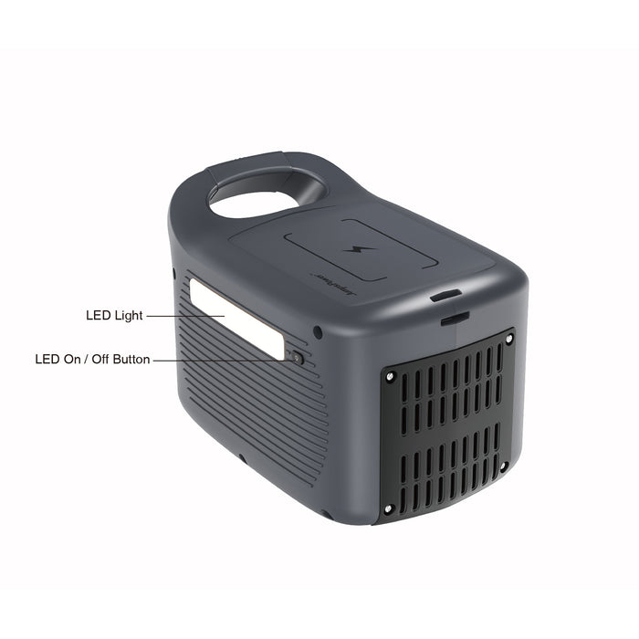 320W Portable Power Station – JumpsPower Wireless Battery Charger (307Wh) with LED Light