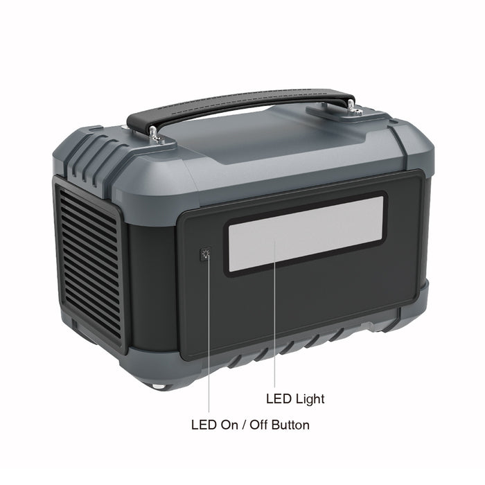 600W Portable Power Station – JumpsPower Battery Charger (555Wh) with LED Light