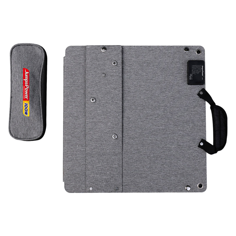 100W Portable Solar Panel Charger – JumpsPower Foldable Power Generator