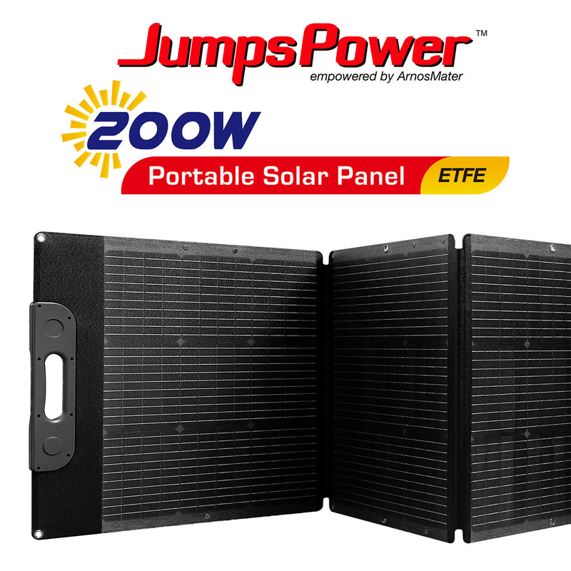200W Portable Solar Panel Charger – JumpsPower Foldable Power Generator