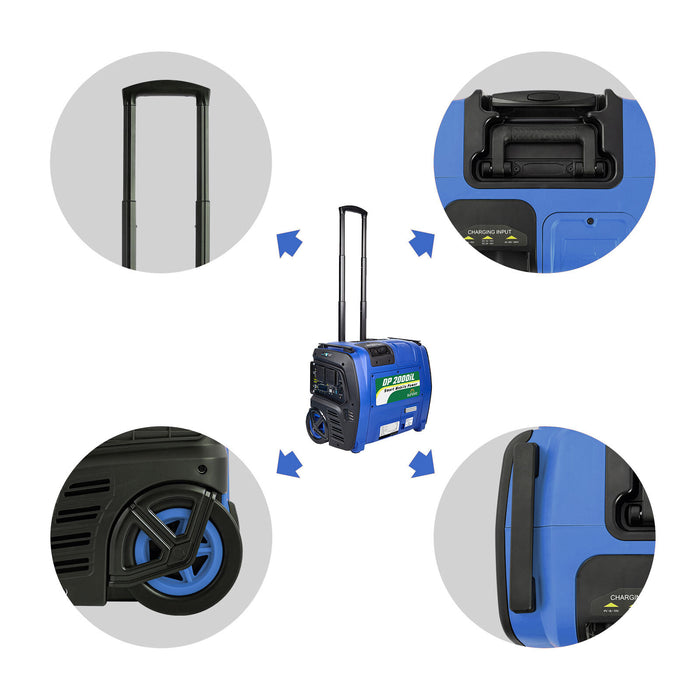 Sunovo 2000W Portable Power Station – Solar Inverter Generator